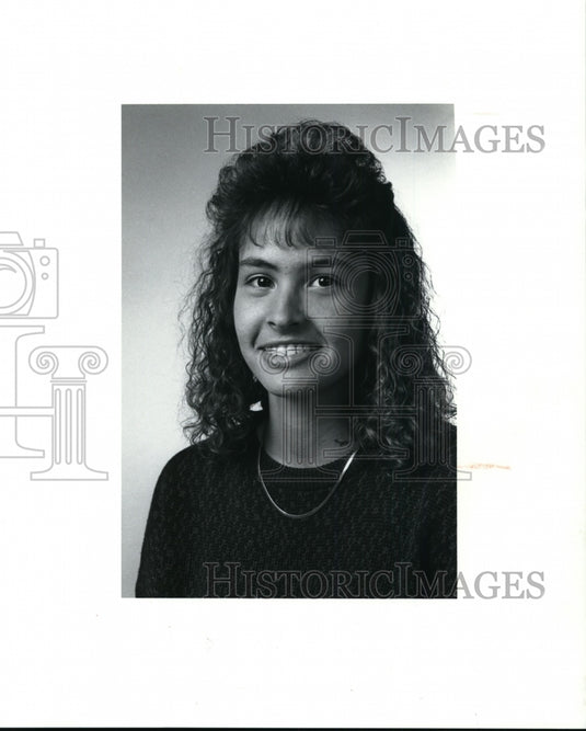 1990 Press Photo Players of the week, Staci Horvath, Brunswick Tennis- Historic Images