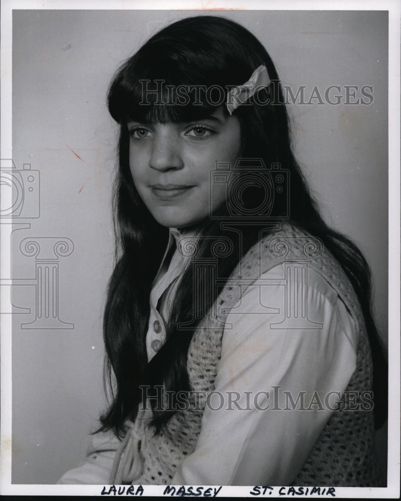 1970 Press Photo AAU Jr Olympic Queen Candidate Laura Massey- Historic Images