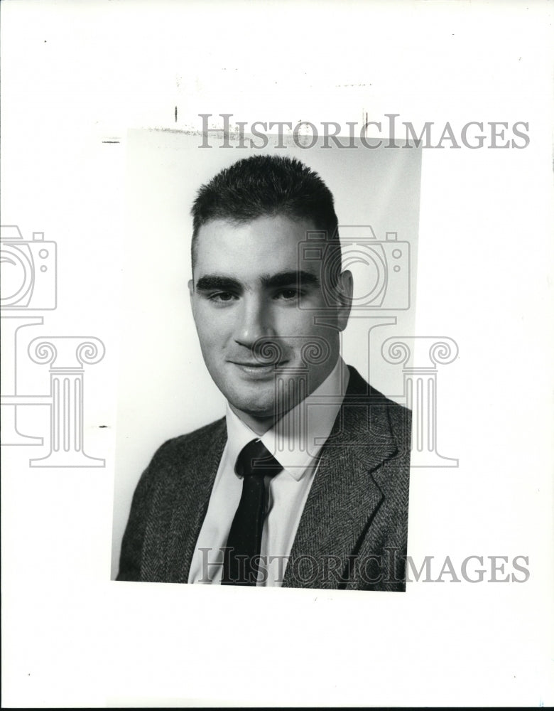 1989 Press Photo St. Edward Football player-Scott McGuire - cvb43600- Historic Images
