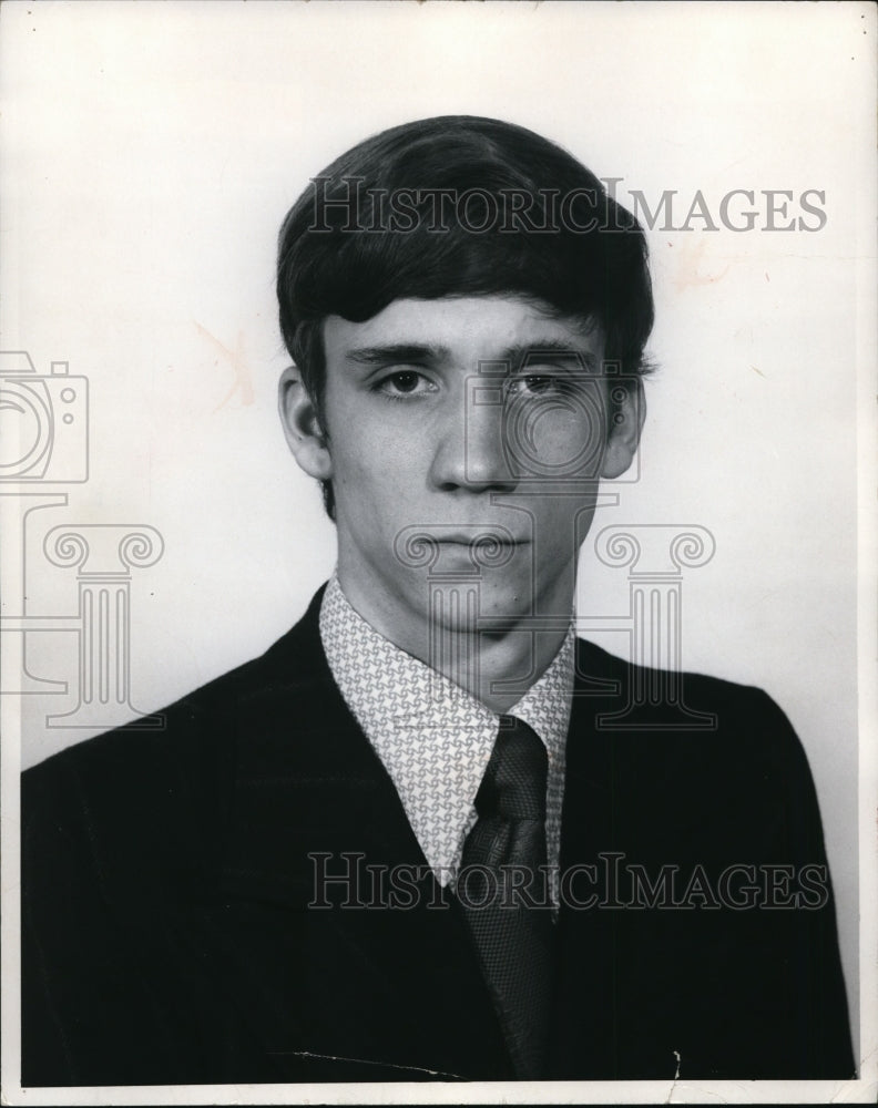 1972 Press Photo Phil Saunders of Cuyahoga Heights high school basketball team- Historic Images