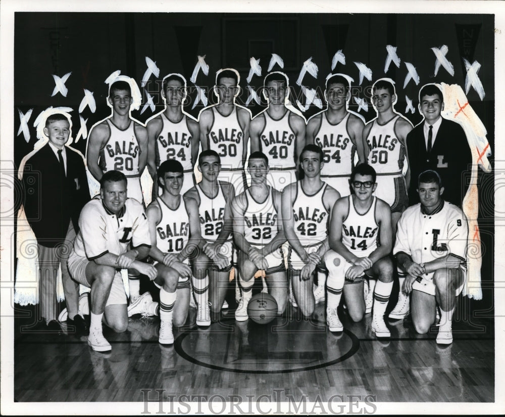 1968 Press Photo Lancaster Hill School Basketball team - cvb44279- Historic Images