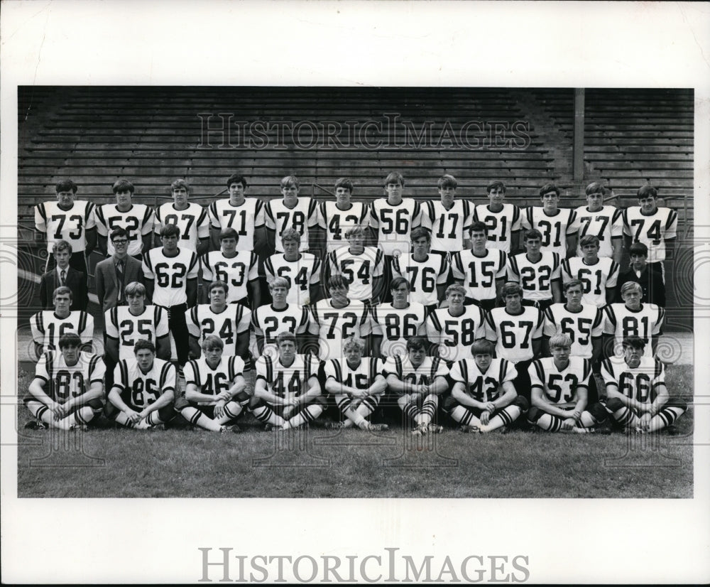 1971 Press Photo North Canton High Football 1971- Historic Images