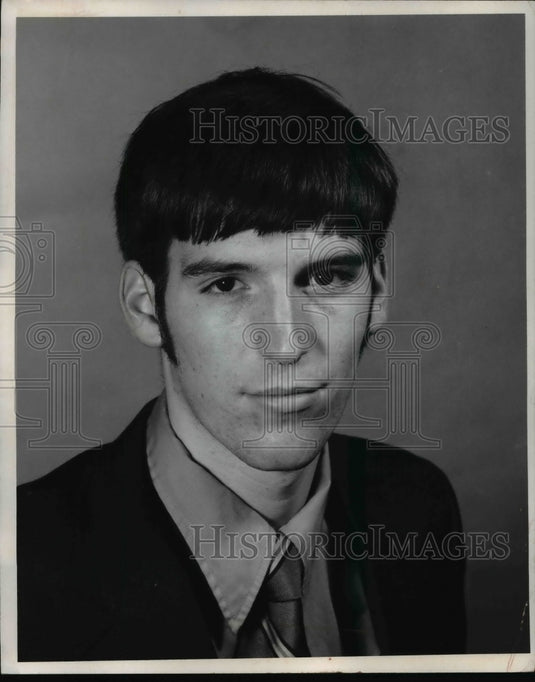1972 Press Photo Final Dream Team's John Sage of Chardon High Basketball team- Historic Images