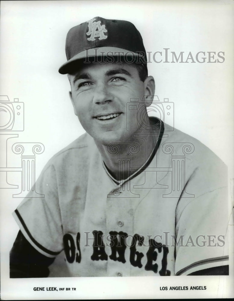 1965 Press Photo Gene Lee, INF BR TR, Los Angeles Angels - cvb45028- Historic Images