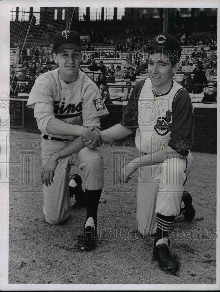 1964 Press Photo L-R; Paul Gadke &amp; Mike Coyne. Visiting Indians this year.- Historic Images