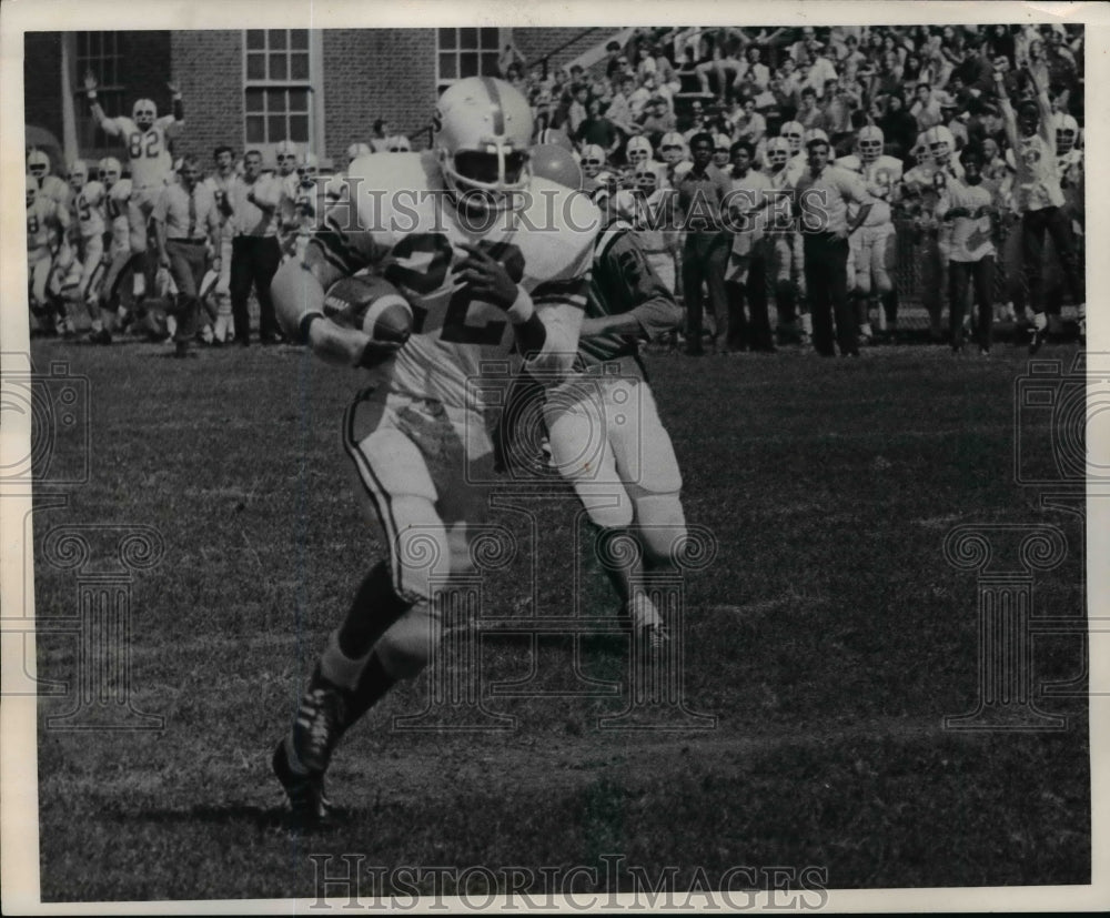1970 Press Photo Terry Curtain Shakers Second Touchdown, Shaker Vs South- Historic Images