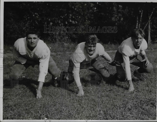 1939 Press Photo L-R; Rosario DeBello, Frank Bullard, Frank Turk, of East High- Historic Images