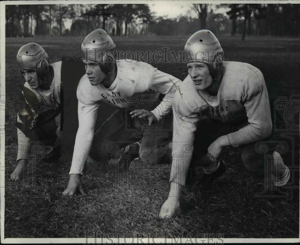 1937 Press Photo L-R; Joe Gagliarelo, G; Joe Sletphin, T,; Bob Spencer, E.- Historic Images