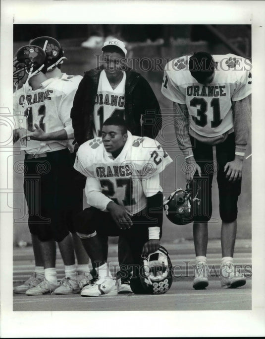 1988 Press Photo L to r, (12) Seth Akstok, (27) Morrey Norris & Brian Blum (31)- Historic Images