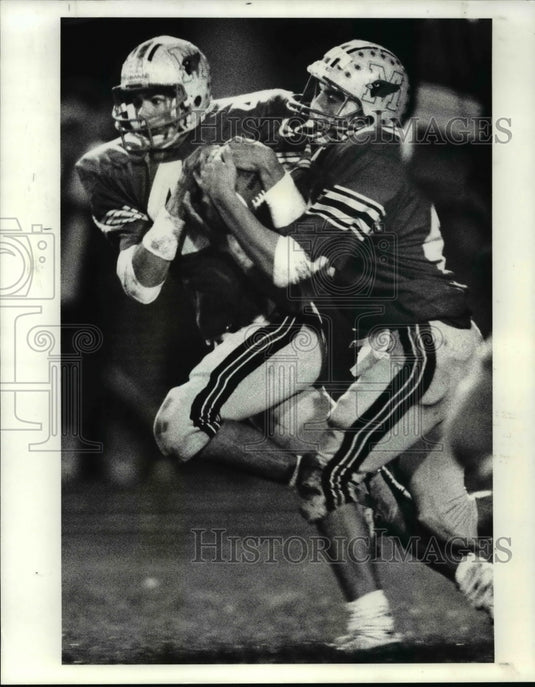 Press Photo A football match - cvb46552- Historic Images