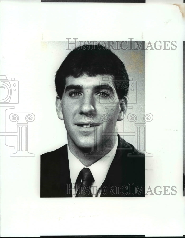 1987 Press Photo Todd Grabowski, Brunswick High, All Scholastic Football- Historic Images