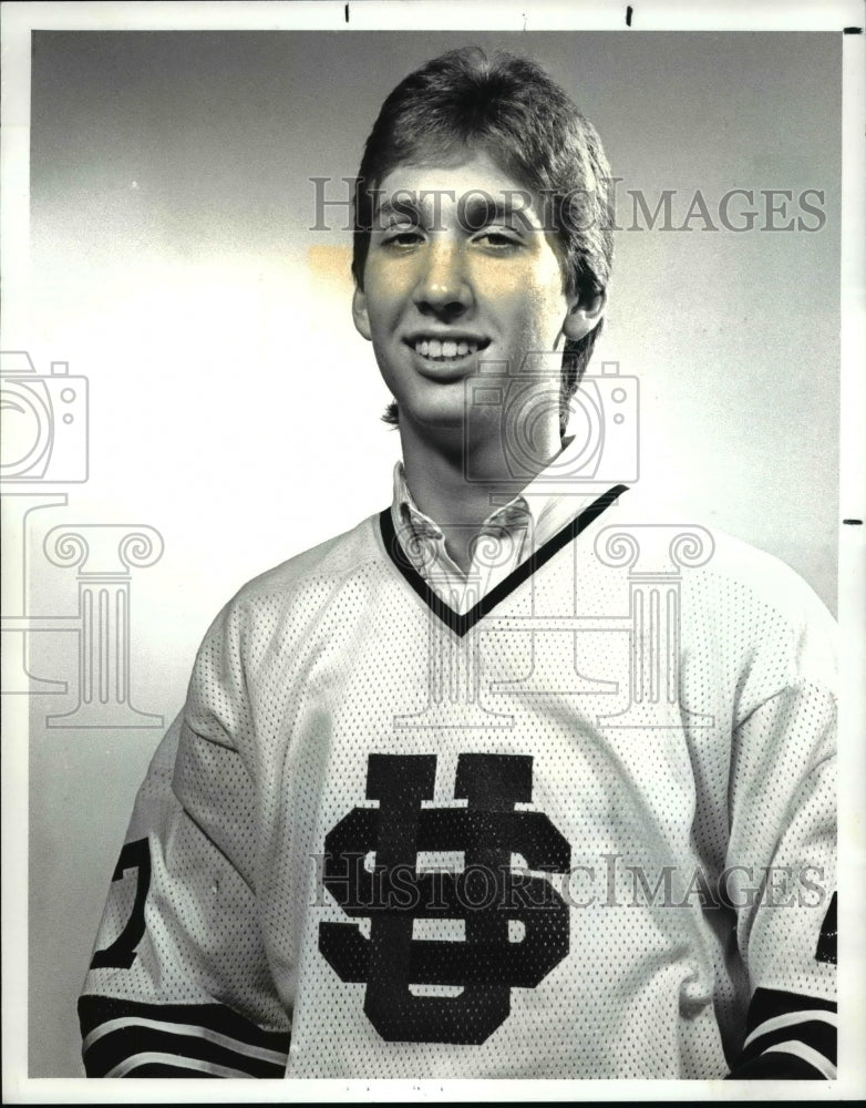 1988 Press Photo Mike Heckman, University School, Hockey - cvb46574- Historic Images