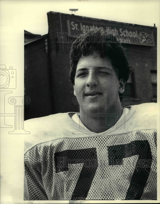 1988 Press Photo St Ignatius Football Dale Williams - cvb46691- Historic Images