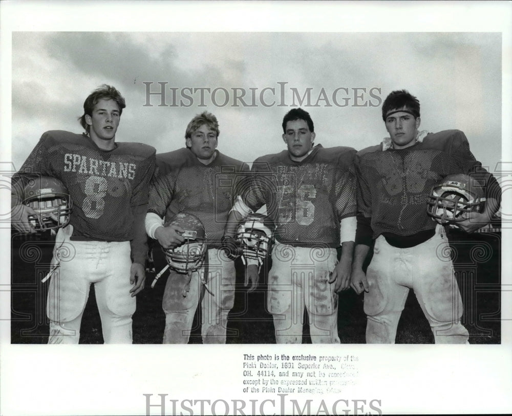 1988 Press Photo Anthony Tibaldi, Greg Leinweber, Pat Campolieti &amp; Herbie Adkins- Historic Images