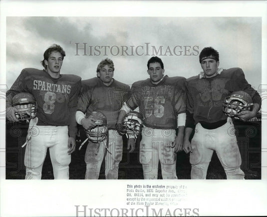 1988 Press Photo Anthony Tibaldi, Greg Leinweber, Pat Campolieti & Herbie Adkins- Historic Images