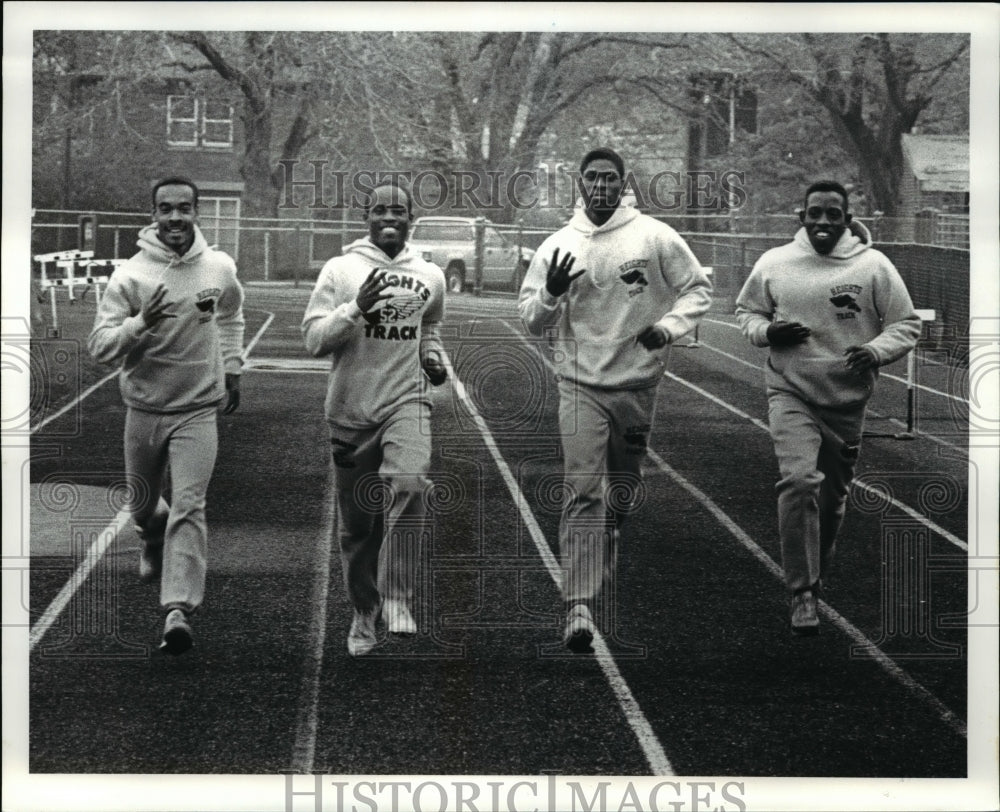 1988 Press Photo Cleve Heights High School Track Team - cvb47505- Historic Images