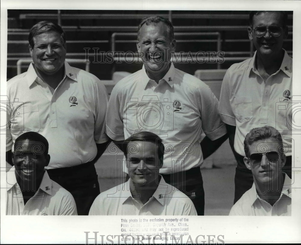 1988 Press Photo University of Akron Football Coach Jerry Faust - cvb47820