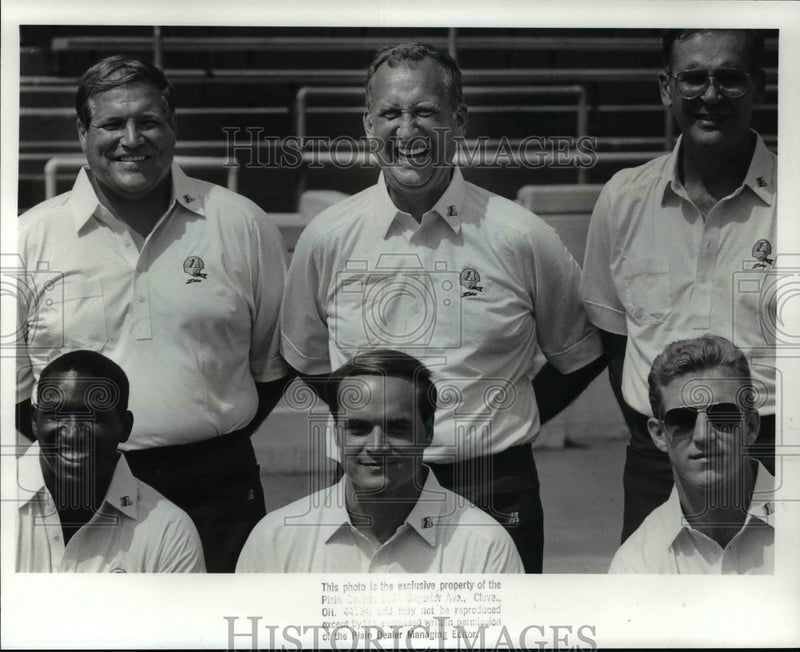 Load image into Gallery viewer, 1988 Press Photo University of Akron Football Coach Jerry Faust - cvb47820
