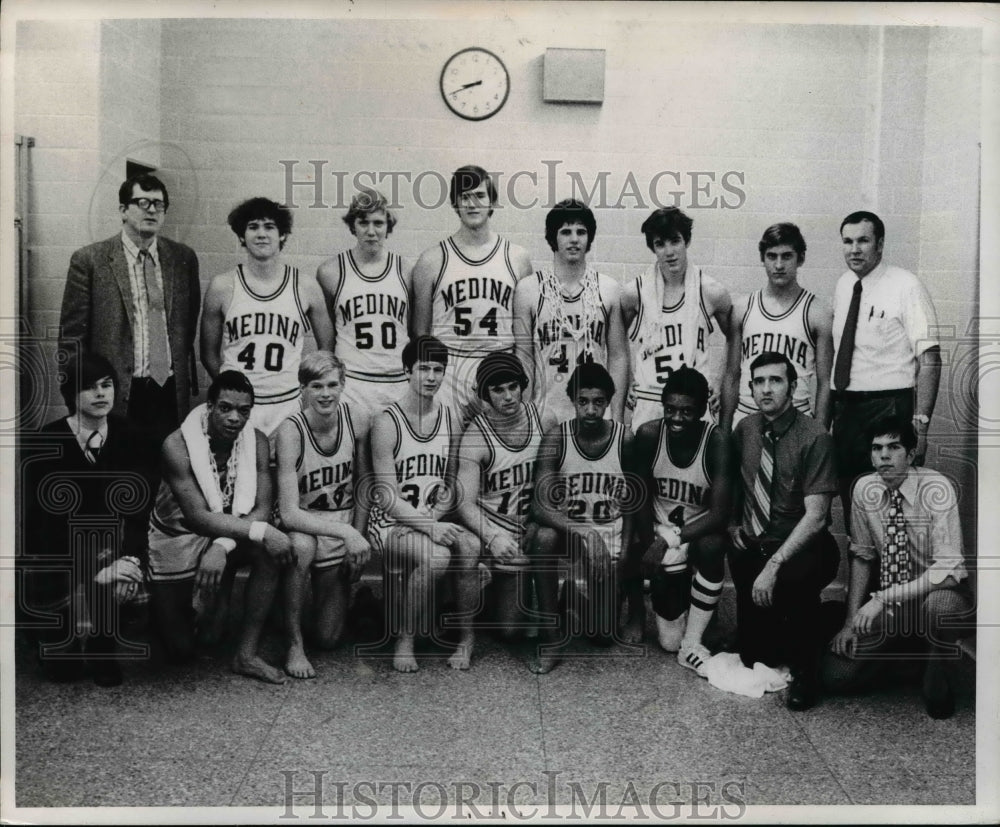 1973 Press Photo Medina High School Basket Ball - cvb47996- Historic Images
