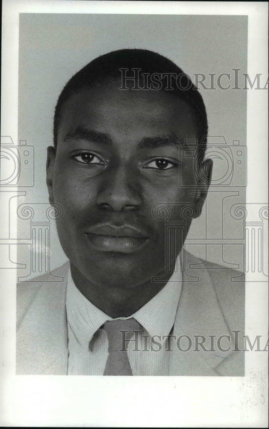 Press Photo Eric Wudd, Benedictine High, basketball - cvb48047- Historic Images