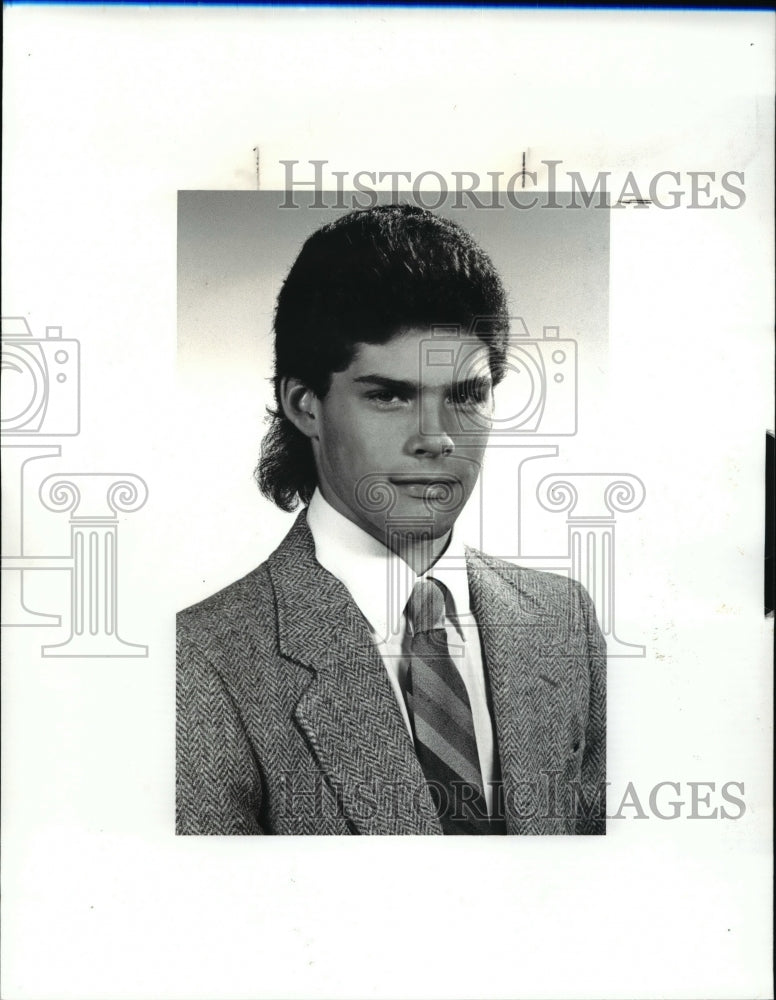1987 Press Photo Jeff Snow-baseball player - cvb48109- Historic Images