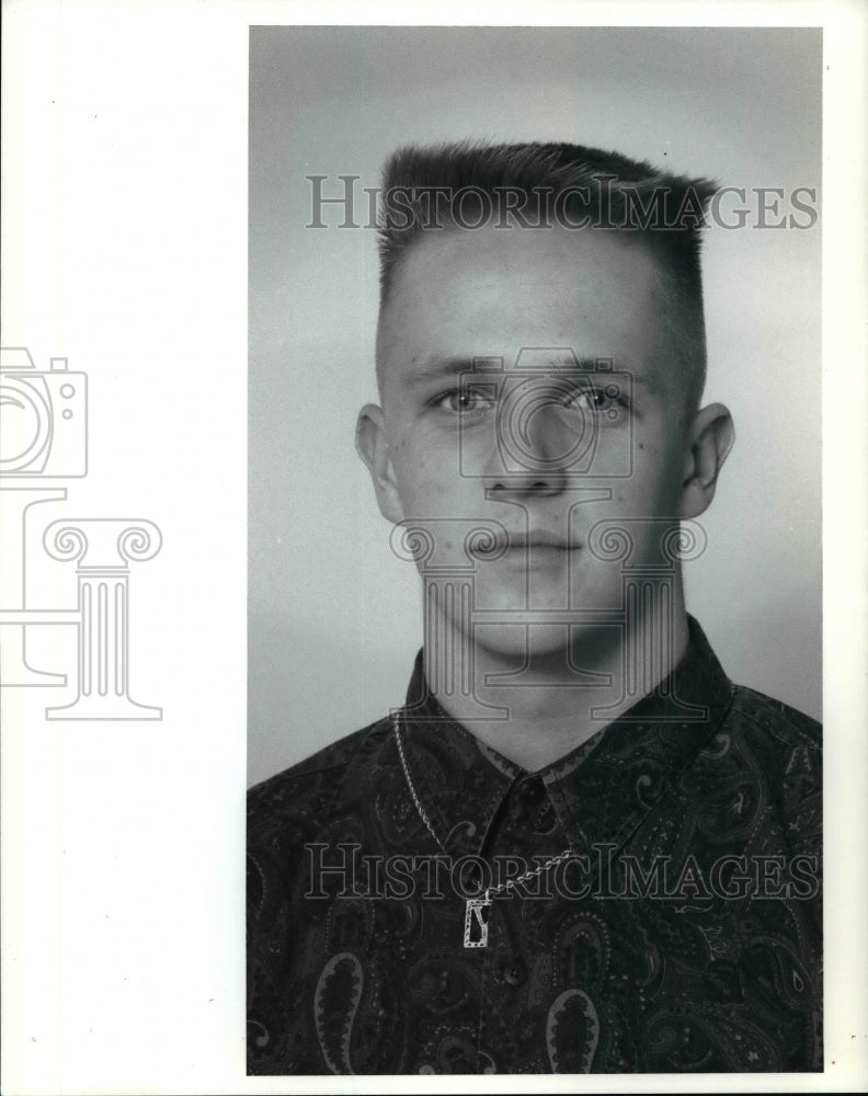 Press Photo Chris Young, Akron East - cvb48166- Historic Images