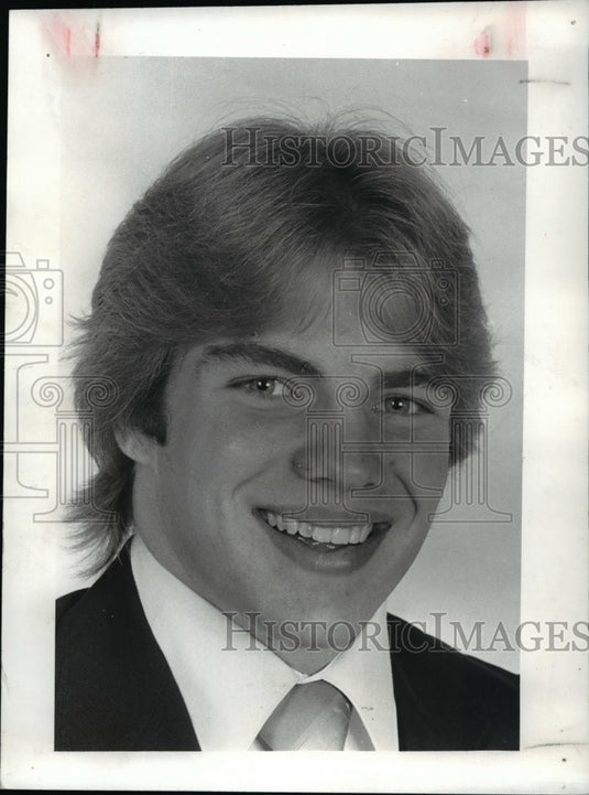 1982 Press Photo Mike Davies of Chardon High Football team - cvb48410- Historic Images
