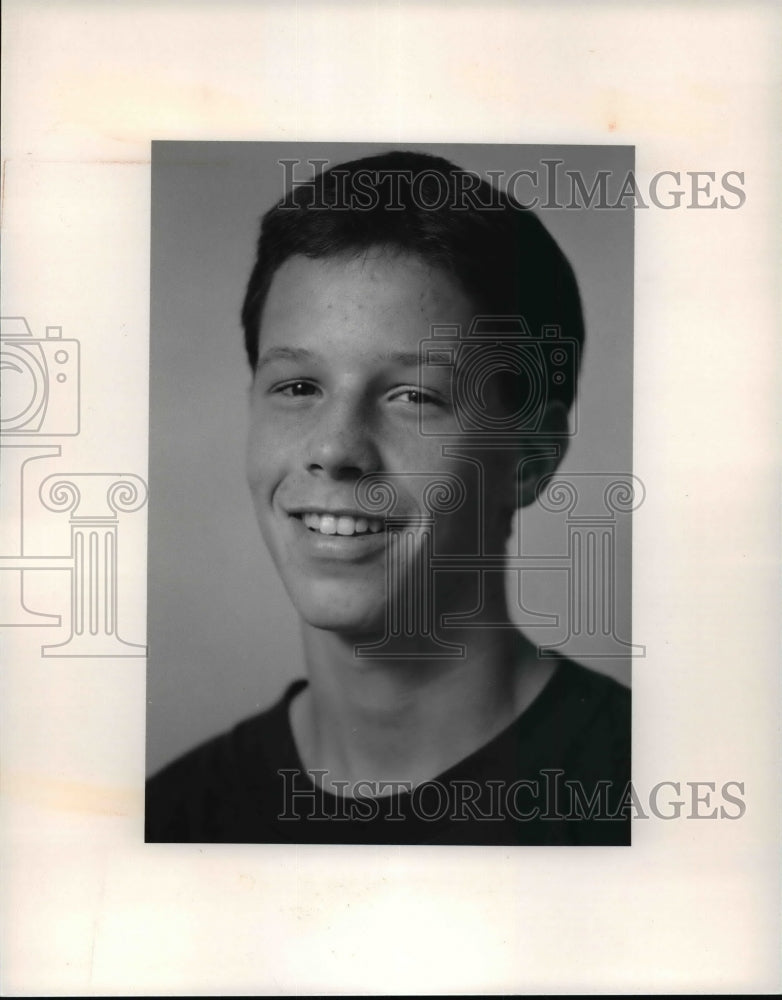 1990 Press Photo Mark Bullard of Mentor Soccer team - cvb48563- Historic Images