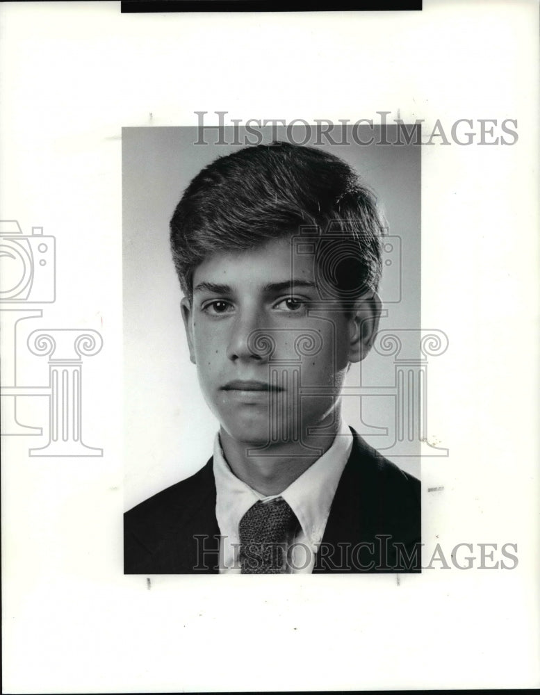 1990 Press Photo POW Sports, Paul Breen of Hawken School Soccer team - cvb48569- Historic Images