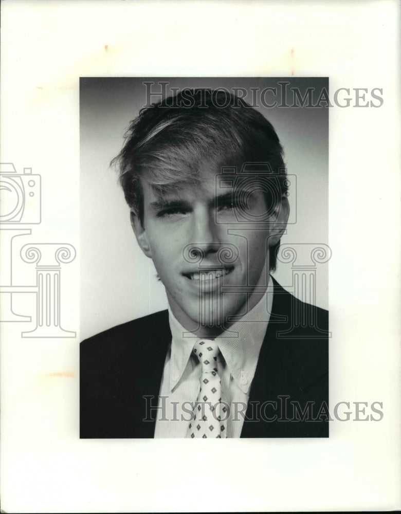 1990 Press Photo Scott Porter, University School soccer player - cvb48588- Historic Images