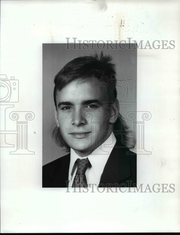 1989 Press Photo Player of week Jay Gundlach,Midpark,Soccer - cvb48731- Historic Images
