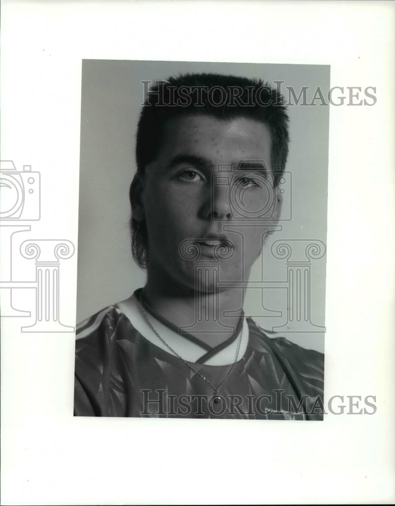 1990 Press Photo Jim Finn,Brunswick soccer - cvb48785- Historic Images