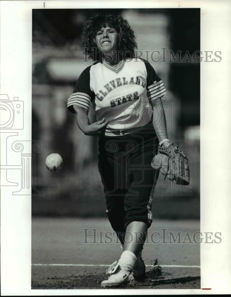 1990 Press Photo CSU softball player Pam Walton - cvb48800- Historic Images