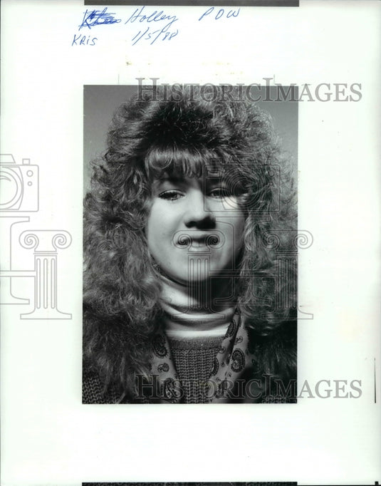 1988 Press Photo Kris Holley-basketball player - cvb48805- Historic Images