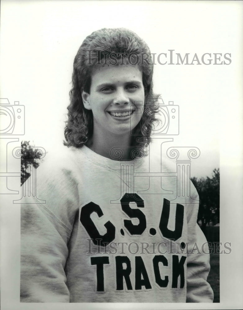 1990 Press Photo Kim Svendsen, C.S.U runner - cvb48815- Historic Images