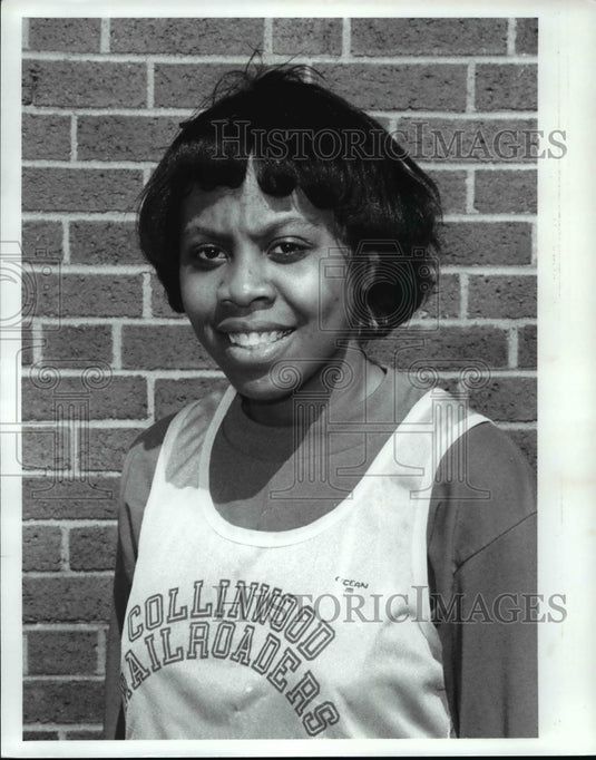 1989 Press Photo Yohlanda Golston, Collinwood High track runner - cvb49181- Historic Images