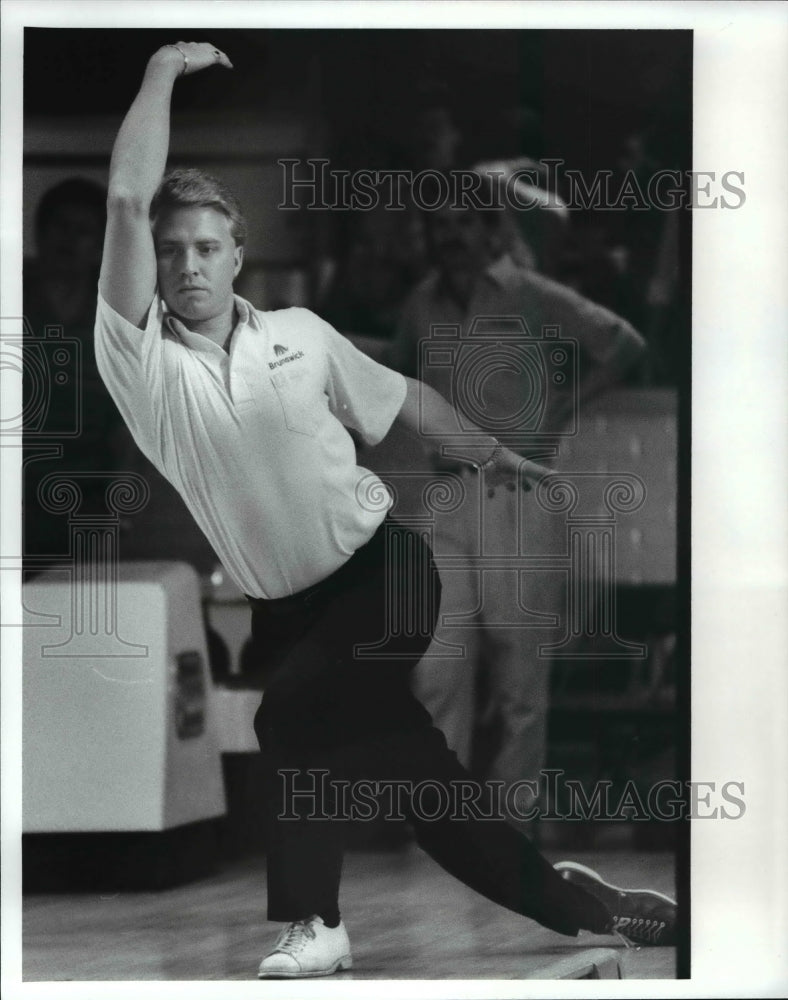 1989 Press Photo Randy Pederson During the Practice Session - cvb49294- Historic Images