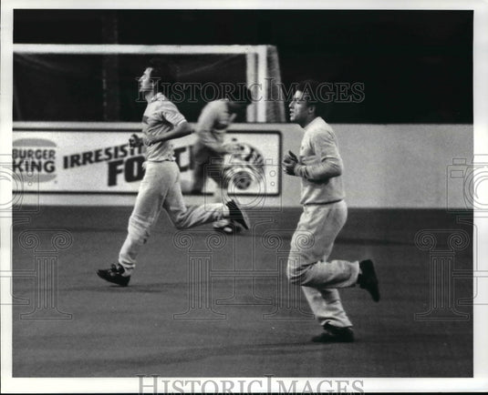 1985 Press Photo Cleveland Force, Carl Valentine, New Forward - cvb49642- Historic Images