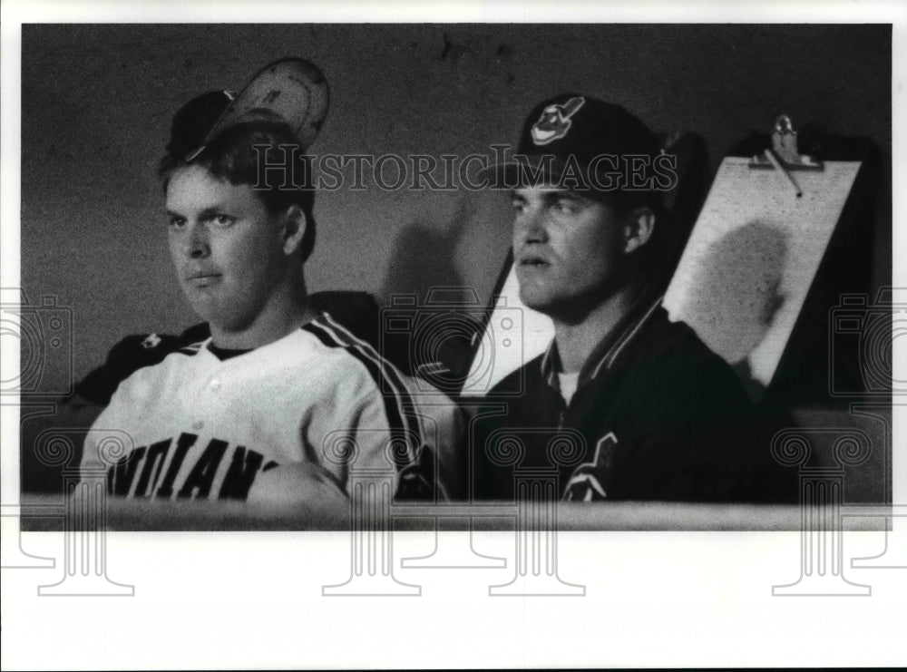 1989 Press Photo Greg Swindell wears his version of a rally cap in the bottom- Historic Images