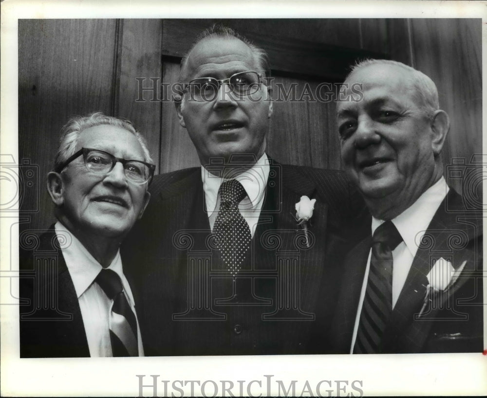 1979 Press Photo F. Steve O&#39;Neil, Bowie Kuhn and Sob Paul - cvb49988- Historic Images