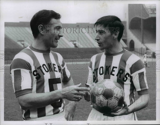 1968 Press Photo Cleveland Stokers Ruben Navarro & John Borodiak - cvb50001- Historic Images