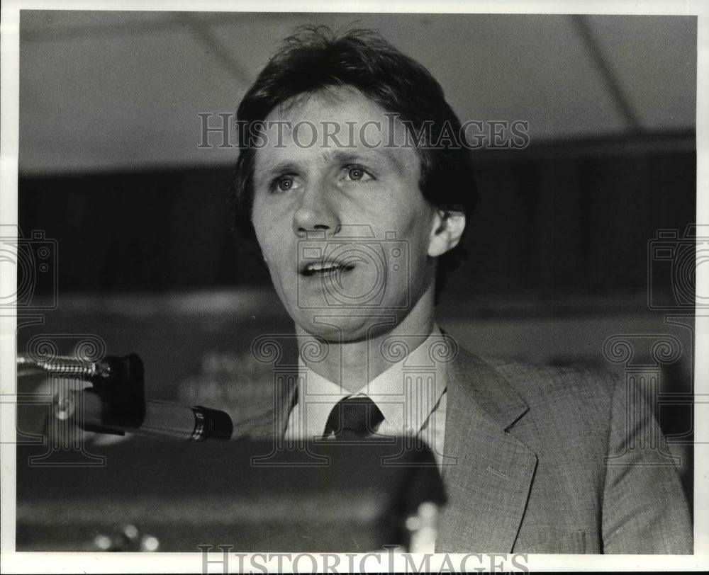 1983 Press Photo Eamonn Coghlan, Ireland&#39;s world record holder in the Mile- Historic Images