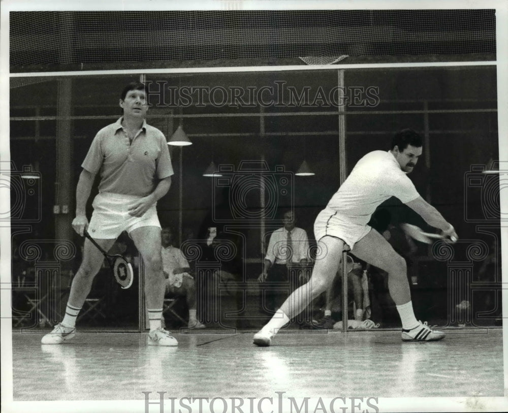 1981 Press Photo Squash players-E 13th, St. Racquet Club - cvb50035- Historic Images