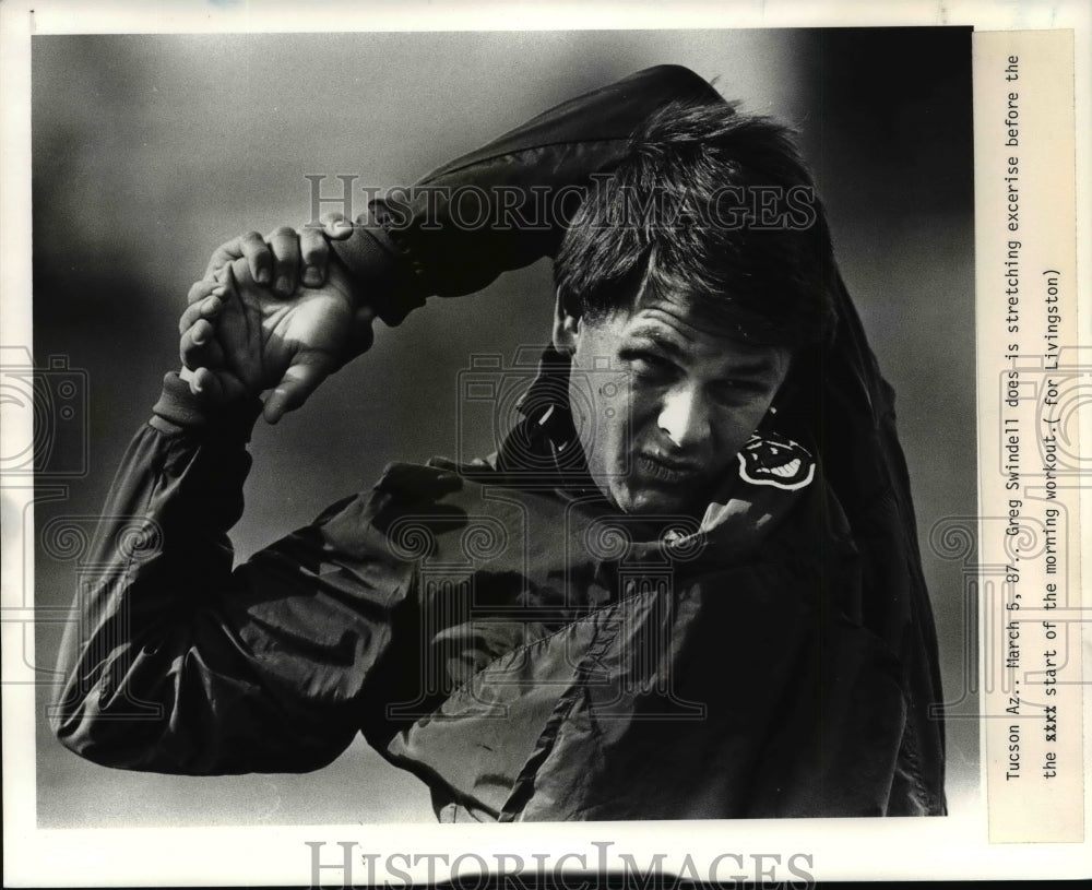 1987 Press Photo Greg Swindell-baseball player - cvb50062- Historic Images