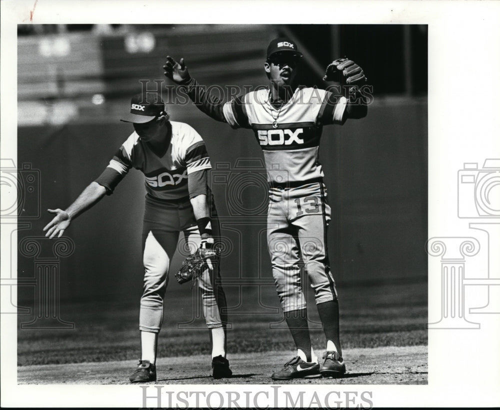 1986 Press Photo im Hulett and Ozzie Guillen-Sox baseball players - cvb50461- Historic Images