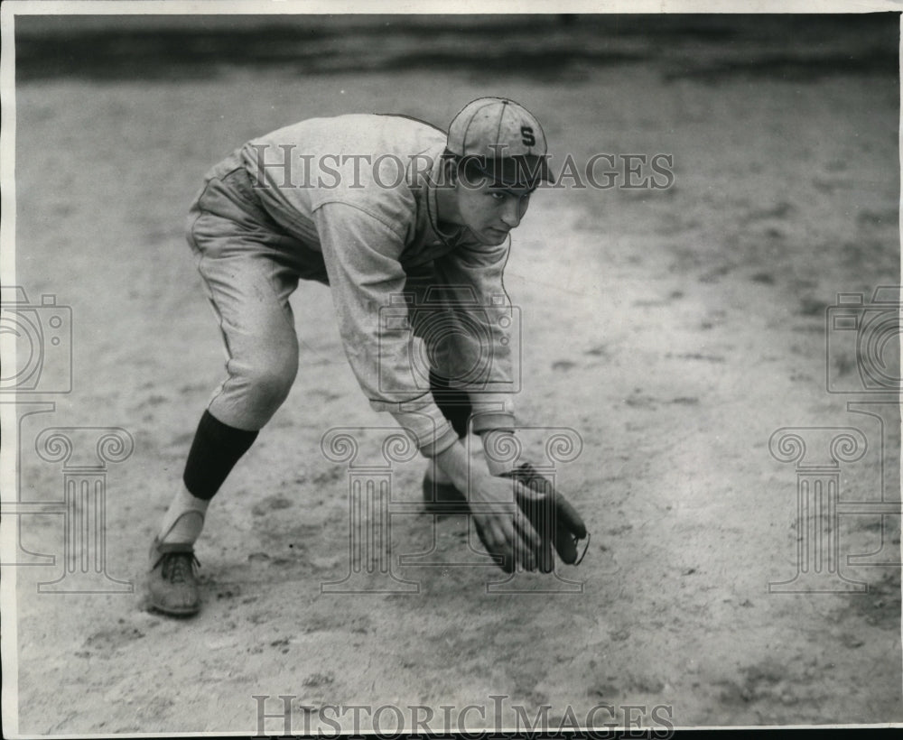 1929 Press Photo J. Scharer Baseball- Historic Images