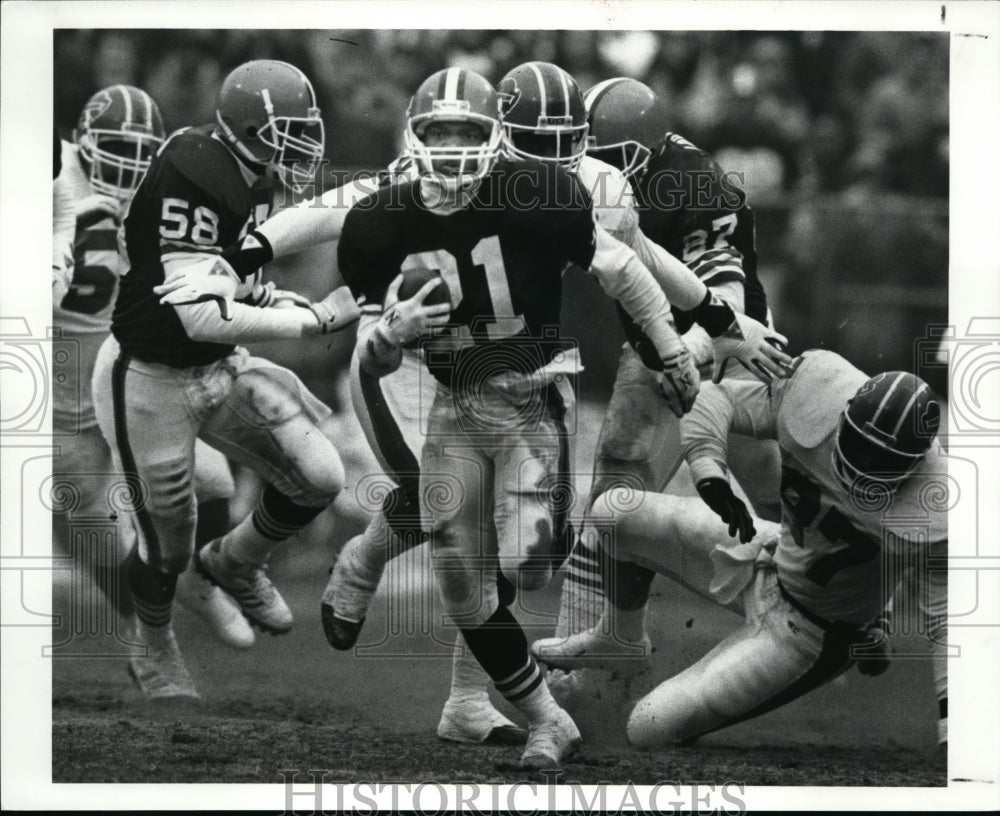 1990 Press Photo Eric Metcalf-football playoff game - cvb50578- Historic Images