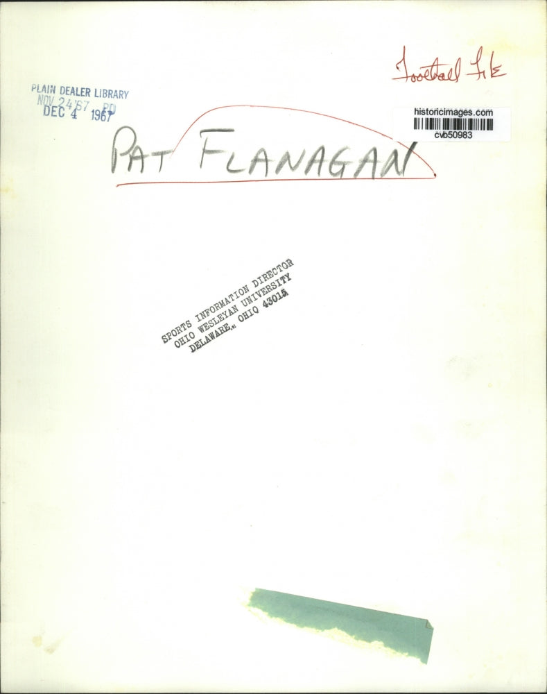 1967 Press Photo Pat Flanagan - cvb50983