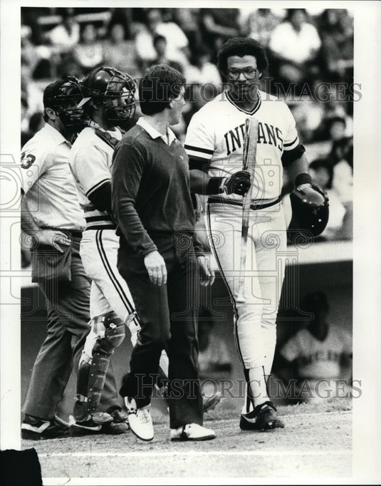 Press Photo Baseball Scene, Cleveland Indians - cvb51113- Historic Images