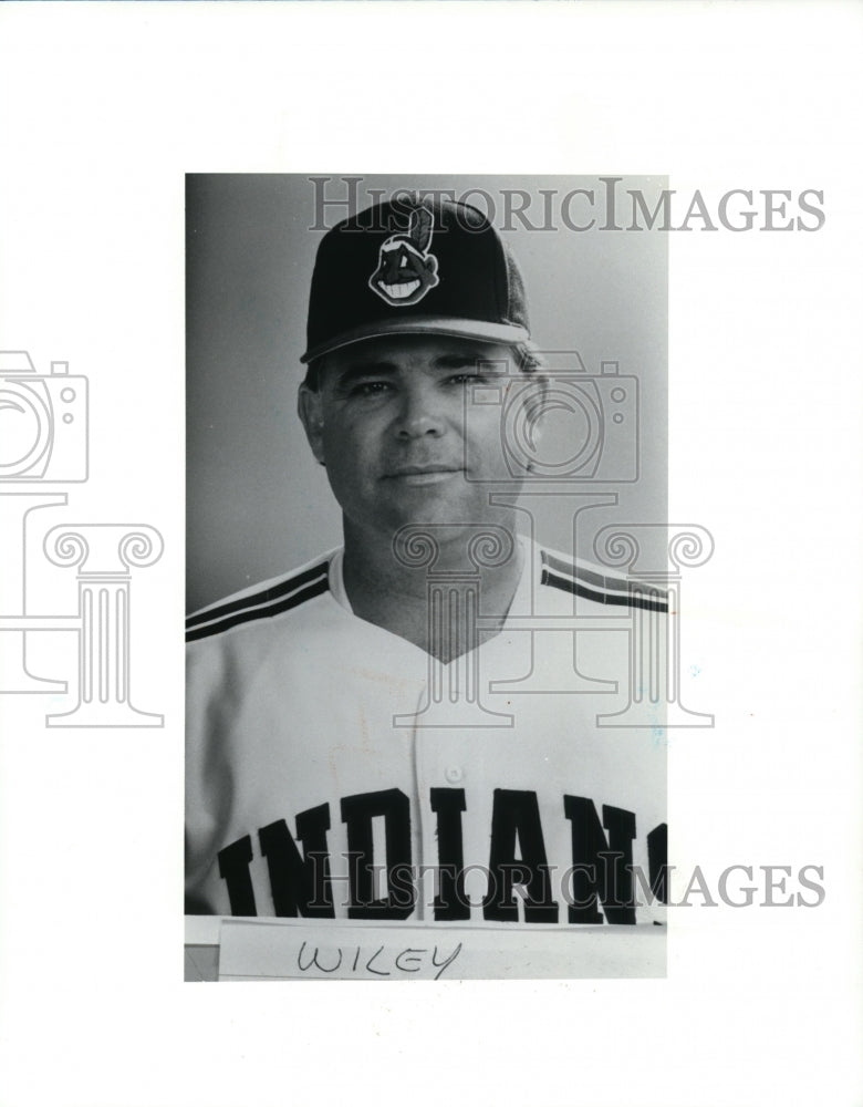Press Photo Indians baseball player Wiley. - cvb51309- Historic Images